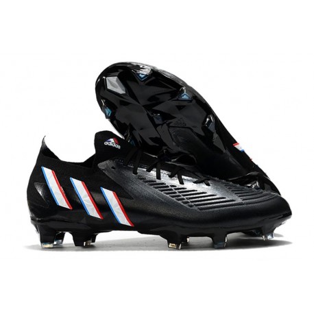 adidas Predator Edge.1 FG Low Nouvel Noir Blanc Rouge Vif