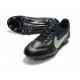 Crampon Nike Tiempo Legend 9 Elite FG Noir Bleu Or