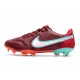 Nike Tiempo Legend 9 Elite FG Rouge Equipe Blanc Hibiscus Mystique