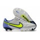 Crampon Nike Tiempo Legend 9 Elite FG Gris Brouillard Volt Sapphire