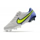 Crampon Nike Tiempo Legend 9 Elite FG Gris Brouillard Volt Sapphire