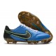 Crampon Nike Tiempo Legend 9 Elite FG Bleu Noir