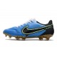 Crampon Nike Tiempo Legend 9 Elite FG Bleu Noir