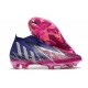 Chaussure adidas Predator Edge+ FG Violet Equipe Argent Métallique Rose Choc Equipe