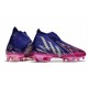 Chaussure adidas Predator Edge+ FG Violet Equipe Argent Métallique Rose Choc Equipe