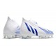 Chaussure adidas Predator Edge+ FG Blanc Bleu Hi Res Blanc