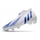 Chaussure adidas Predator Edge+ FG Blanc Bleu Hi Res Blanc