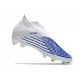 Chaussure adidas Predator Edge+ FG Blanc Bleu Hi Res Blanc