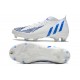 adidas Predator Edge.1 FG Crampons Blanc Bleu Hi Res Blanc