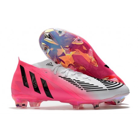 adidas Predator Edge.1 FG Crampons LZ Solar Rose Noir Blanc