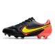 Crampon Nike Tiempo Legend 9 Elite FG Noir Jaune Rouge