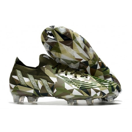 adidas Predator Edge.1 FG Low Swarovski - Vert Argenté ÉDITION LIMITÉE