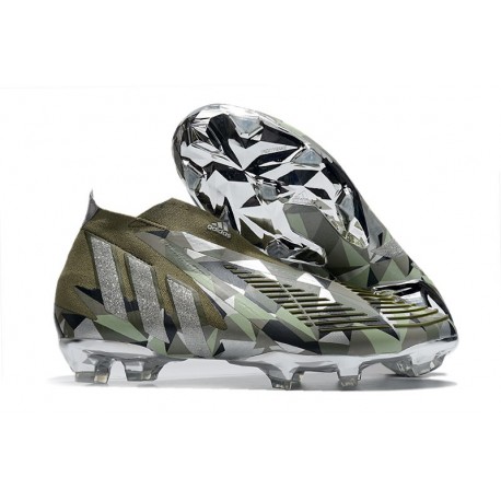 Chaussure adidas Predator Edge+ FG Swarovski - Vert Argenté Vert ÉDITION LIMITÉE