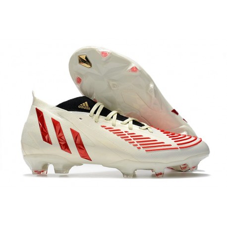 adidas Predator Edge.1 FG Crampons Showdown - Blanc Rouge Doré