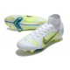 Nike 2022 Mercurial Superfly 8 Elite FG Blanc Bleu Jaune