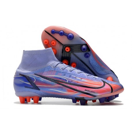 Nike Mercurial Superfly 8 Elite AG Mbappé Chardon Clair Argent Métallique