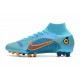 Nike Mercurial Superfly 8 Elite AG Bleu Chlorine Orange Laser Marina