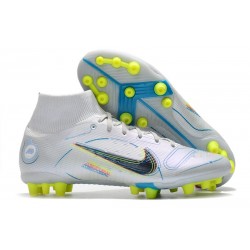 Nike Mercurial Superfly 8 Elite AG Ballon Gris Bleu Foncé