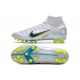 Nike Mercurial Superfly 8 Elite AG Ballon Gris Bleu Foncé