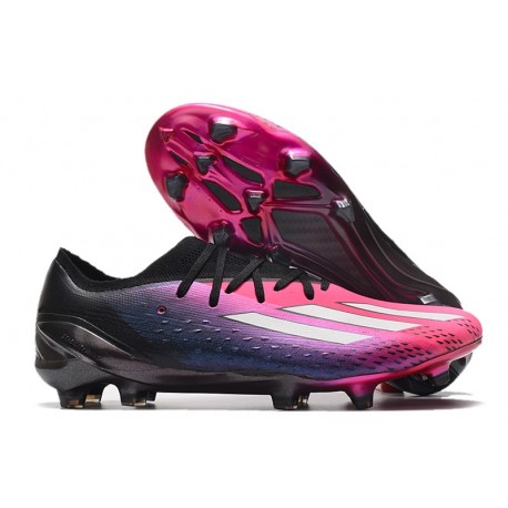 Chaussure de football adidas X Speedportal.1 FG Rose Noir Blanc