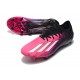 Chaussure de football adidas X Speedportal.1 FG Rose Noir Blanc