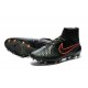 Nouvelle Crampons Nike Magista Obra FG Hommes Noir Vert Hyper Rouge