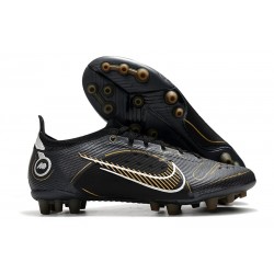 Nike Mercurial Vapor 14 Elite AG Noir Or Métallique Argent Métallique