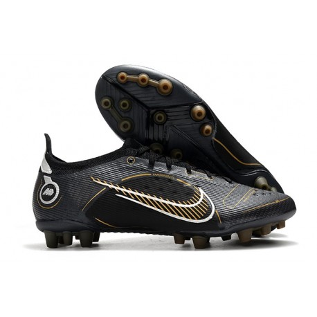 Nike Mercurial Vapor 14 Elite AG Noir Or Métallique Argent Métallique