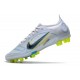 Nike Mercurial Vapor 14 Elite AG Ballon Gris Bleu Foncé