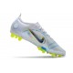 Nike Mercurial Vapor 14 Elite AG Ballon Gris Bleu Foncé