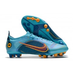 Nike Mercurial Vapor 14 Elite AG Bleu Chlorine Orange Laser Marina