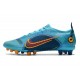 Nike Mercurial Vapor 14 Elite AG Bleu Chlorine Orange Laser Marina