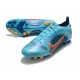 Nike Mercurial Vapor 14 Elite AG Bleu Chlorine Orange Laser Marina