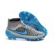 Nouvelle Crampons Nike Magista Obra FG Hommes Gris Loup Bleu Turquoise Noir