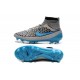 Nouvelle Crampons Nike Magista Obra FG Hommes Gris Loup Bleu Turquoise Noir