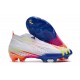 Chaussure adidas Predator Edge+ FG Blanc Jaune Solaire Bleu Power