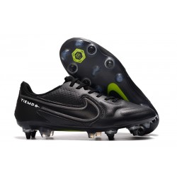 Nike Tiempo Legend IX Elite SG-PRO AC Noir Foncé Smoke Gris Summit Blanc