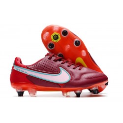 Nike Tiempo Legend IX Elite SG-PRO AC Rouge Equipe Blanc Hibiscus Mystique