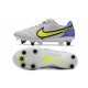 Nike Tiempo Legend IX Elite SG-PRO AC Gris Brouillard Volt Sapphire