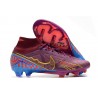 Nike Air Zoom Mercurial Superfly IX Elite FG KM Foncé Betterave Mtlc Vivid Or