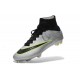 2015 Chaussures Nike Mercurial Superfly FG Argenté Vert Noir