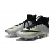 2015 Chaussures Nike Mercurial Superfly FG Argenté Vert Noir