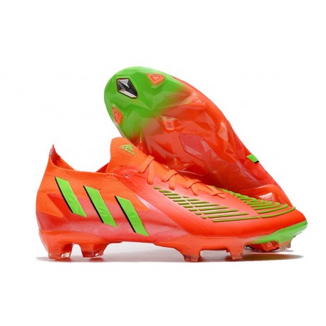 adidas Predator Edge.1 FG Low Rouge Solaire Vert Solaire Equipe Noir