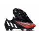 adidas Predator Edge.1 FG Low Nouvel Noir Rouge Blanc