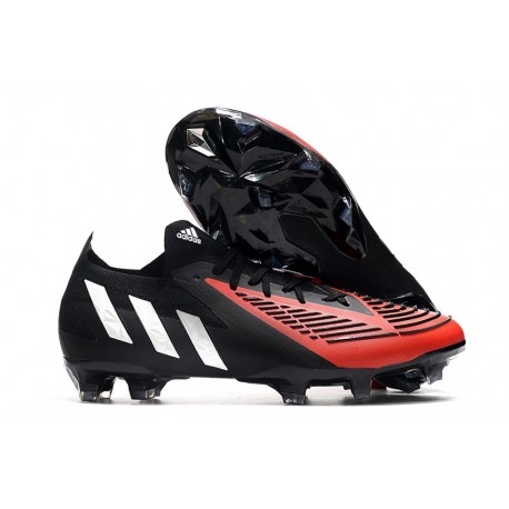 adidas Predator Edge.1 FG Low Nouvel Noir Rouge Blanc