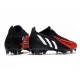 adidas Predator Edge.1 FG Low Nouvel Noir Rouge Blanc