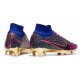 Nike Air Zoom Mercurial Superfly IX Elite FG Bleu Rose