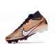 Nike Air Zoom Mercurial Superfly IX Elite FG Mbappe Cuivre Métallique