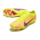 Nike Air Zoom Mercurial Vapor 15 Elite FG Jaune Rose