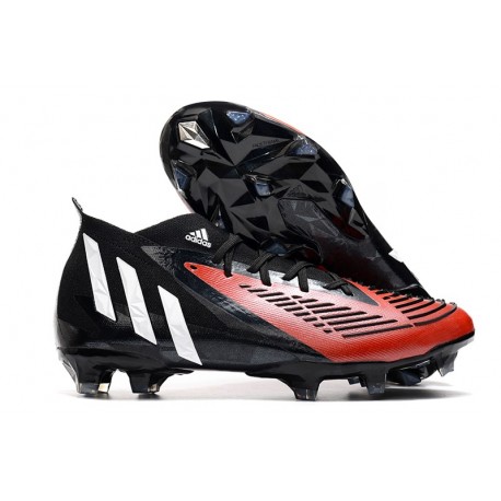 adidas Predator Edge.1 FG Crampons Noir Rouge Blanc